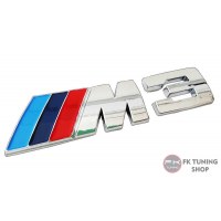 M3 Logo Yapıştırmalı Krom Renk 6.5 cm
