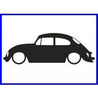 VOLKSWAGEN BEETLE VOSVOS STİCKER (2 adet)