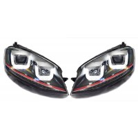 Volkswagen Golf 7 Gti Ön Far Takımı Çift U Bar (Kayar Sinyalli)