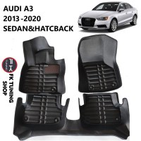 Audi A3 5D Havuzlu Paspas Seti Deluxrider Siyah Renk 2013-2020 KAMPANYA