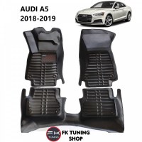 Audi A5 5D Havuzlu Paspas Seti Deluxrider Siyah Renk 2016-2020