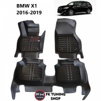 Bmw X1 5D Havuzlu Paspas Seti Deluxrider Siyah Renk 2016-2021