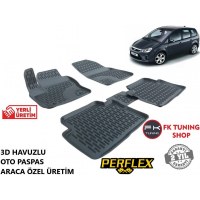 Ford C-max 3D Havuzlu Oto Paspas Seti Perflex Marka 2006-2012