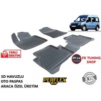 Ford Connect 3D Havuzlu Oto Paspas Seti Perflex Marka 2002-2015