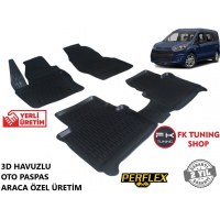 Ford Connect 3D Havuzlu Oto Paspas Seti Perflex Marka 2015 ve Üzeri kampanya