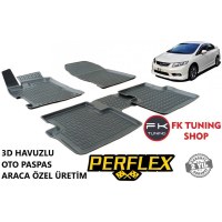 Honda Civic Fb7 3D Havuzlu Oto Paspas Seti Perflex Marka 2012-2016