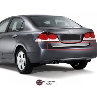 Honda Civic FD6 Bagaj Alt Krom Çıtası 2006 2012