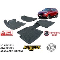 Hyundai İx35 3D Havuzlu Oto Paspas Seti Perflex Marka 2009-2016