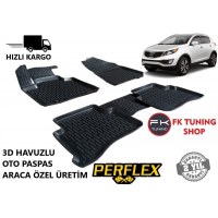 Kia Sportage 3D Havuzlu Oto Paspas Seti Perflex 2010-2015