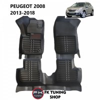 Peugeot 2008 5D Havuzlu Paspas Seti Deluxrider Siyah Renk 2013-2018