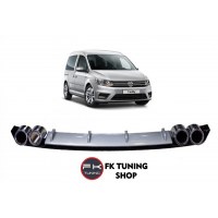 Volkswagen Caddy Egzoz Görünümlü Difüzör Plastik (araca özel)