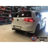 VW Golf 7 - 7.5 Uyumlu Kırmızı 7.5 Dizayn Kayar Sinyalli Led Stop Takımı (2012-2020)