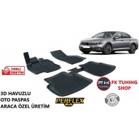 Volkswagen Passat B8.5 3D Havuzlu Oto Paspas Seti Perflex 2019 ve üzeri
