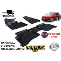 Volkswagen Tiguan 3D Havuzlu Oto Paspas Seti Perflex 2016 ve üzeri