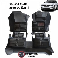 Volvo XC40 5D Havuzlu Paspas Seti Deluxrider Siyah Renk 2019 ve üzeri