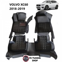 Volvo XC60 5D Havuzlu Paspas Seti Deluxrider Siyah Renk 2018-2020