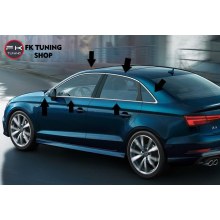 Audi A3 Sedan Krom Cam Çıtası Çevirme Tam Tur 2013-2020