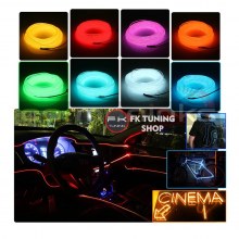 TURUNCU RENK NEON İP LED AMBİYANS AYDINLATMA TORPİDO , KAPI vs. 2 Metre