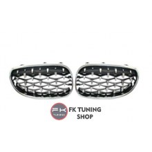 Bmw E60 Diamond Ön Panjur Böbrek 2004-2009 (krom çerç