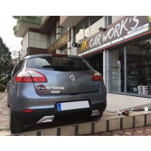 RENAULT MEGANE 3 ARKA DİFÜZÖR EGZOZ GÖRÜNÜMLÜ (boyalı-polyester