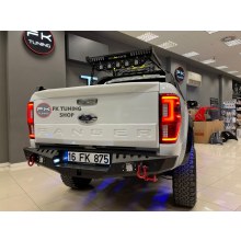 AQM4WD ARKA DEMİR TAMPON SETİ PROJEKTÖRLÜ Model 1 (araca özel