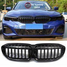 Bmw G20 M Böbrek Seti Ön Panjur Pianoblack Tek Çizgi 2019-2021