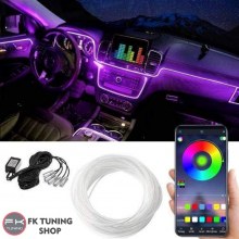 RGB NEON İP LED AMBİYANS AYDINLATMA TORPİDO-KAPI TELEFON KONTROLLÜ