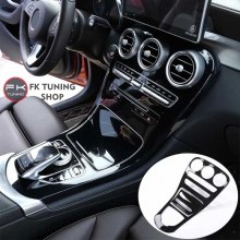 Mercedes Benz W205 Torpido Göğüs Pianoblack Kaplaması 2 parça