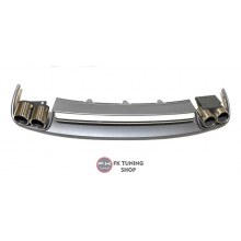 AUDİ A4 B8 FL S4 DİFÜZÖR + EGZOZ UÇLARI (2012-2015 normal tampon uygun