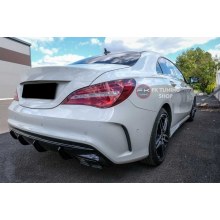 Mercedes Benz W117 CLA45 Arka Difüzör & Siyah Egzoz Ucu 2016-2019