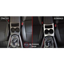 Nissan Qashqai Orta Konsol Bardaklık Kaplama Gri Renk 2014-2020