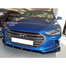 Hyundai Elantra Ön Tampon Eki Lip (pianoblack-plastik) 2016-2019