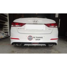 Hyundai Elantra Arka Difüzör 2016-2019 Reflektörlü