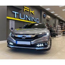 Honda Civic Fc5 Makyajlı Kasa Mugen Ön Tampon Eki (plastik-boyasız