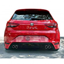 Seat Leon Fr Aero Dizayn Arka Tampon Eki Difüzör (plastik) 2012-2017 FR Seat Leon Fr Aero Dizayn Arka Tampon Eki Difüzör (plastik) 2012-2017 FR