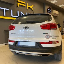 KIA SPORTAGE ARKA ÇİFT EGZOZ GÖRÜNÜMLÜ DİFÜZÖR 2010-2015 (plastik)