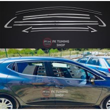 Renault Clio 4 Krom Cam Çıtası Çevirme Tam Tur 2012-2019