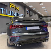 AUDİ A3 ARKA DİFÜZÖR 2021-2023 S Line Uyumlu Sedan (pianoblack