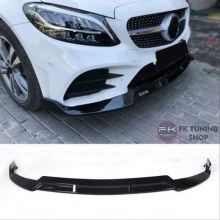 Mercedes Benz W205 Ön Tampon Eki Lip (pianoblack-ithal plastik) 2019 ve üzeri