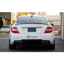 MERCEDES W204 AMG SPOYLER (plastik-pianoblack) 2007-2014