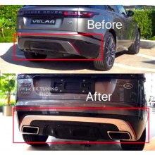 Range Rover Velar R Dynamic Arka Difüzör + Egzoz uçları 2017 ve üzeri 