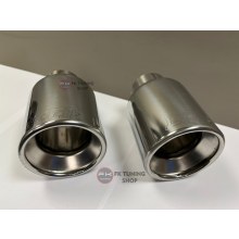 EGZOZ UCU PASLANMAZ KROM 90mm (90 lık) Tek Çıkış 2 Adet