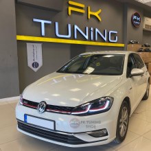 VW Golf 7.5 GTI Kırmızı Çizgili J Kayar Ledli Far Takımı (2017-2020)