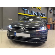 VW Golf 7.5 R Krom Çizgili J Kayar Ledli Far Takımı (2017-2020)