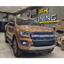 FORD RANGER ÖN PANJUR SETİ LED LOGOLU T8 2018 ve üzeri