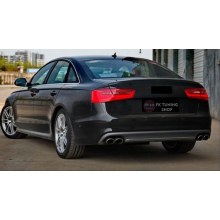 AUDİ A6 S6 ARKA DİFÜZÖR 2012 - 2015 (plastik) Standart tampon uyumlu