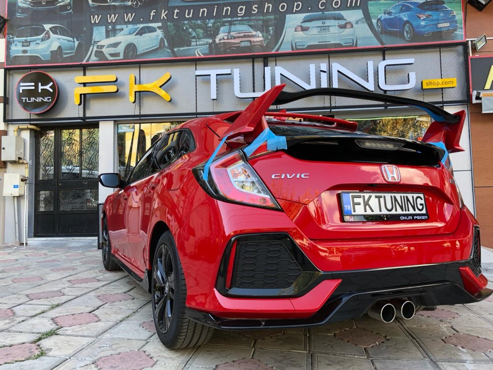HONDA CİVİC FK7 HB RS TYPER SPOYLER (plastik/boyasız)