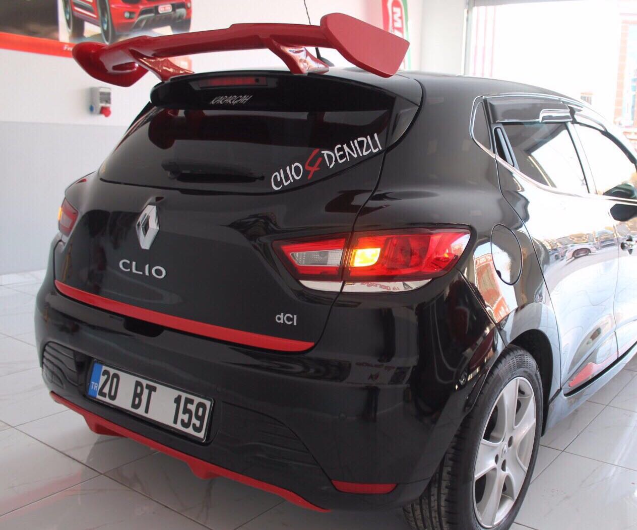 RENAULT CLİO 4 YÜKSEK SPOYLER (polyester/boyasız)