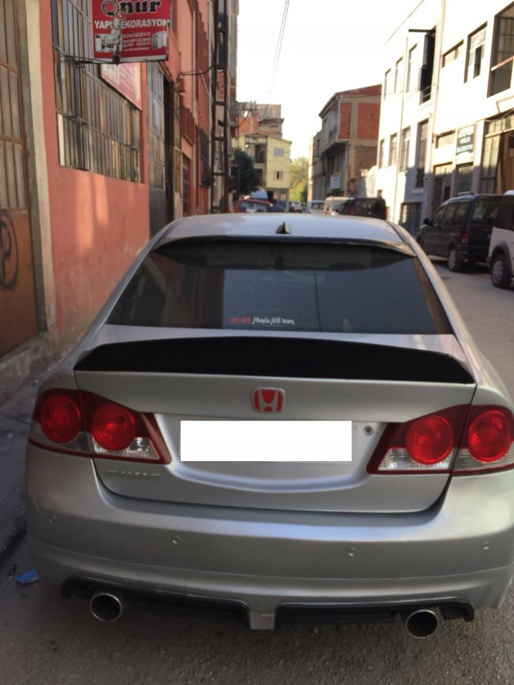 HONDA CİVİC FD6 SPOON SPOYLER (polyester/boyasız) 