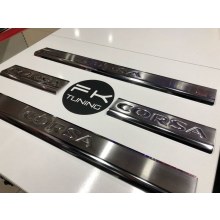 Opel Corsa D Krom Kapı Eşiği 4 Parça Takım 2006 üzeri (gerçek resim